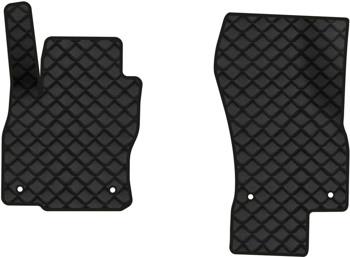 Килимки з екошкіри в салон авто передні EVAtech для Superb (B8) Skoda 2015-2024 3 покоління Combi EU (SK3278ALG2AV4BBB)