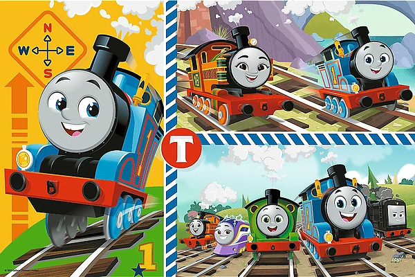 Фото - Пазли (до 2 років) Trefl розмальовка - "Подорож" / Томас та його друзі (15 елем. SUPER MAXI) (42008)