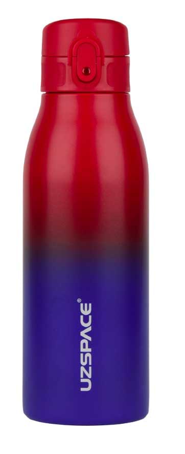 Термокружка UZspace 4203 Iron Gradient 600 мл Красная с синим