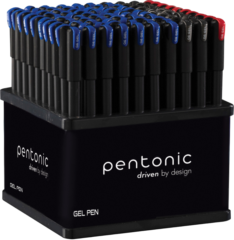 Набір ручок Linc Pentonic стенд 100 шт. мікс кольорів 0,6 мм (8904106873471)