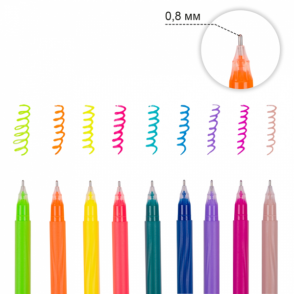 Фото - Набір ручок Santi Neon 9 шт. (420472)