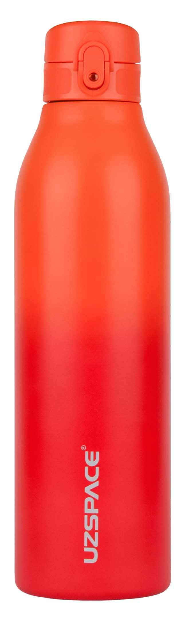 Термокружка UZspace 4204 Iron Gradient 1000 мл Оранжевая с красным