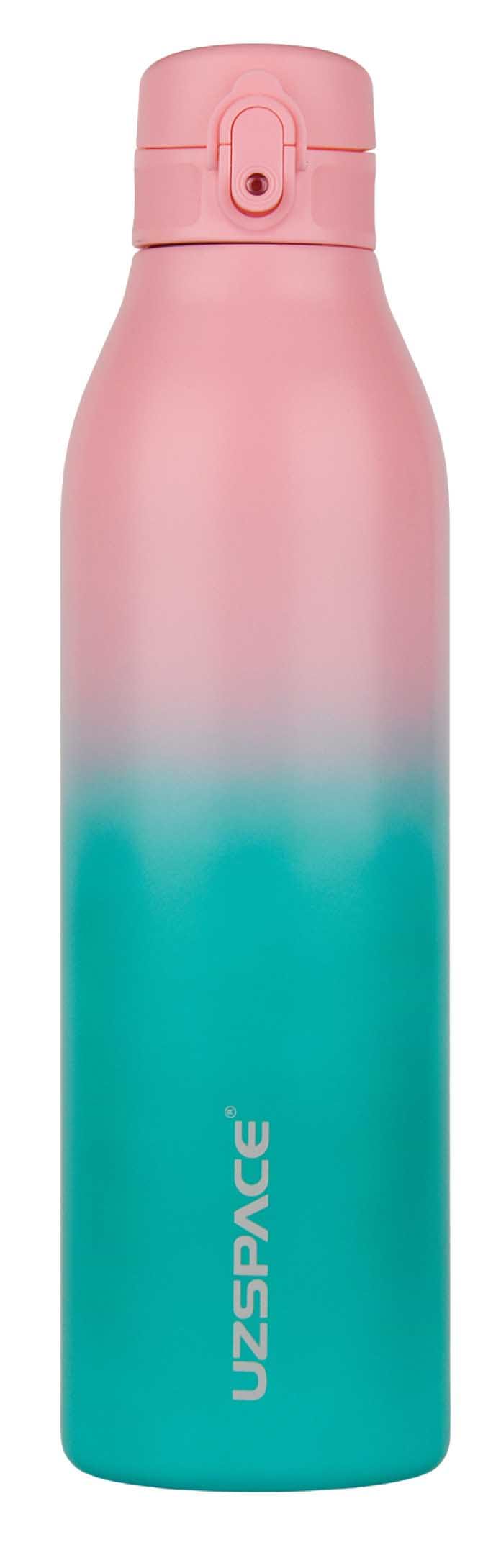 Термокружка UZspace 4204 Iron Gradient 1000 мл Розовая с голубым