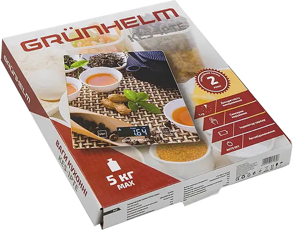 Фото - Ваги кухонні Grunhelm KES-1PTE