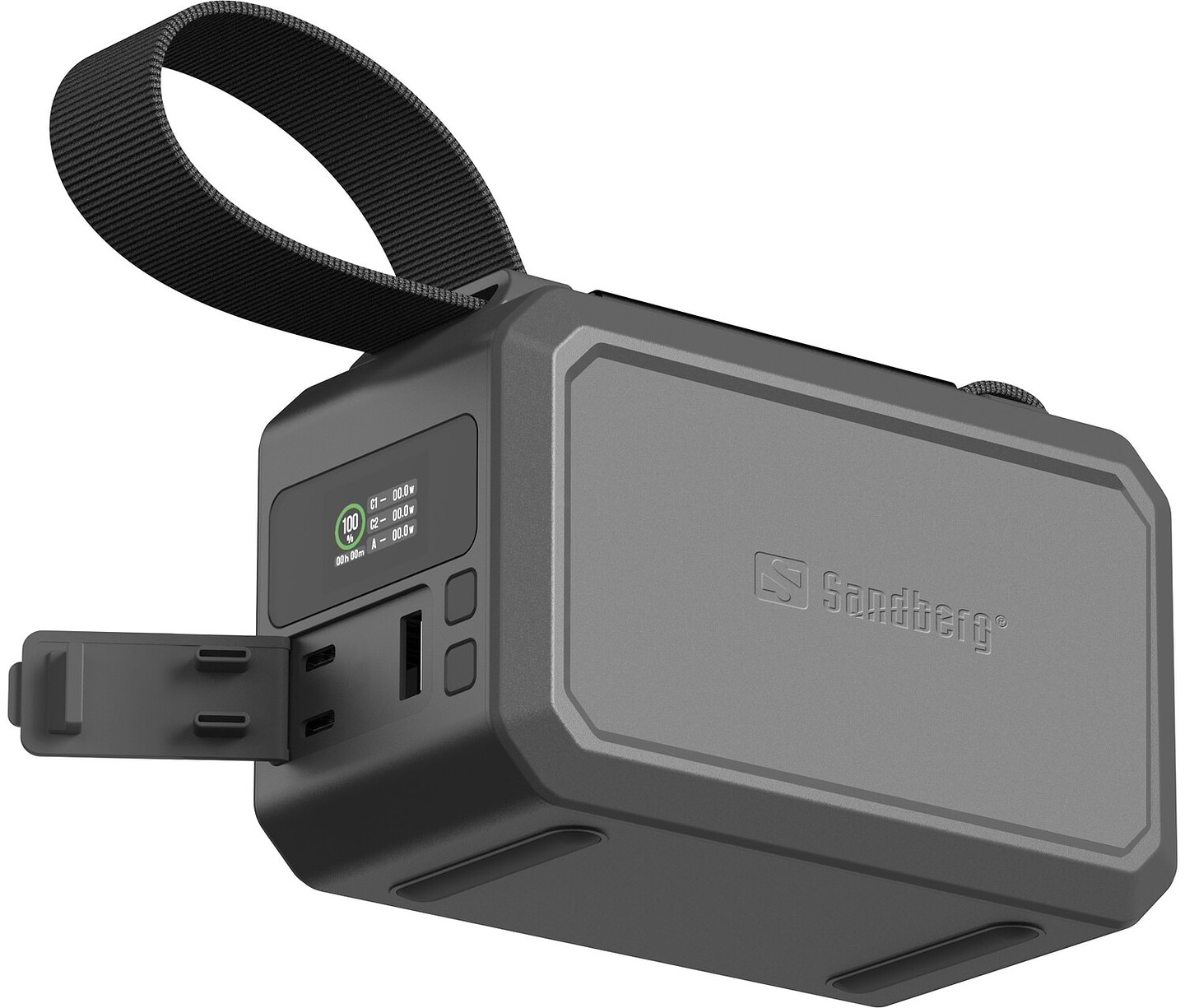 Батарея мобільна Sandberg Survivor 40000mAh, 100W, 2xUSB-С, USB-A, LED Black (421-14) - Фото 1