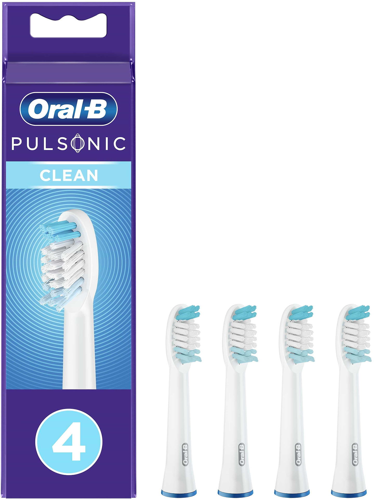 Насадка для зубної щітки Oral-B Braun Pulsonic Clean, 4 шт - Фото 1