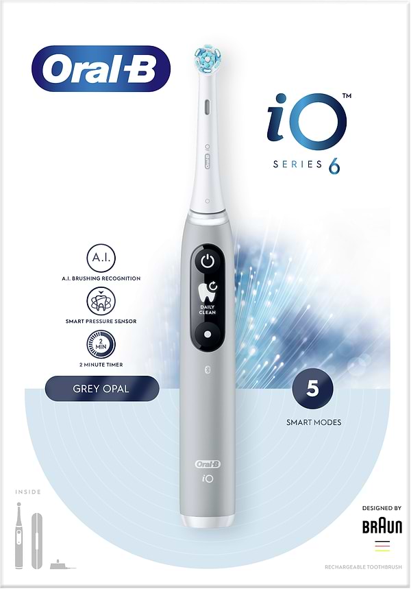 Фото - Зубная щетка электрическая Braun Oral-B iO Series 6 iOM6.1A6.1K Grey Opal