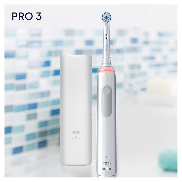 Фото - Зубна щітка електрична Oral-B Braun Pro Series 3 3500 D505.513.3X Біла + Футляр