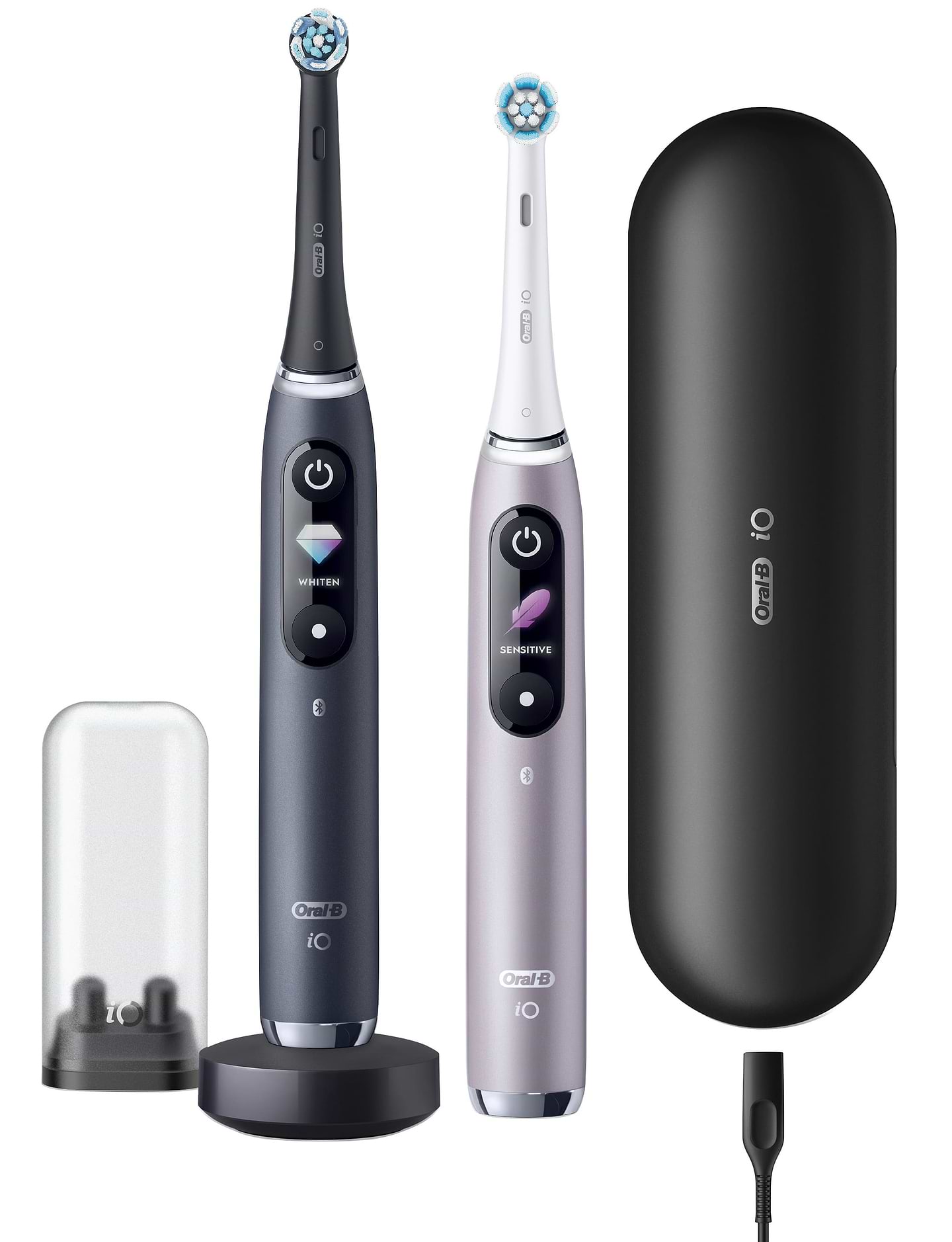 Зубная щетка электрическая Oral-B Braun iO Series 9 Duo iOM9d.2J2.2AD типа 3758 + дополнительная ручка Black - Фото 1