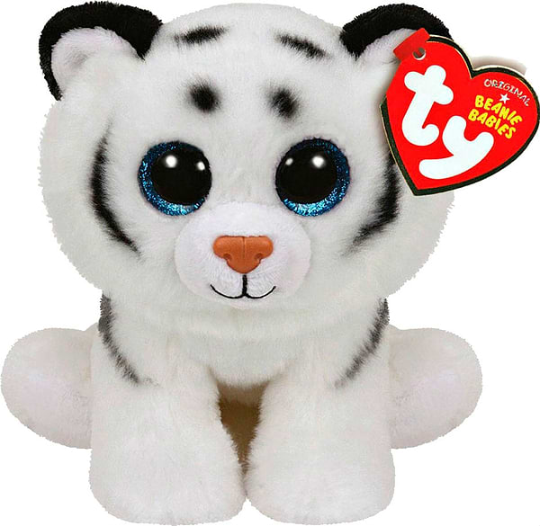 Фото - Мягкая игрушка глазастик TY Beanie Babies Белый тигрёнок ''Tundra'' 15см (42106)