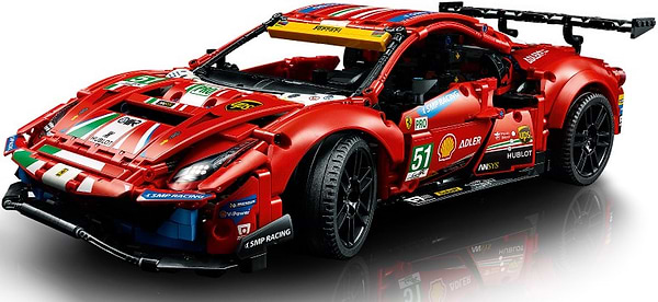 Фото - Конструктор LEGO Technic Ferrari 488 GTE AF Corse №51 (42125)