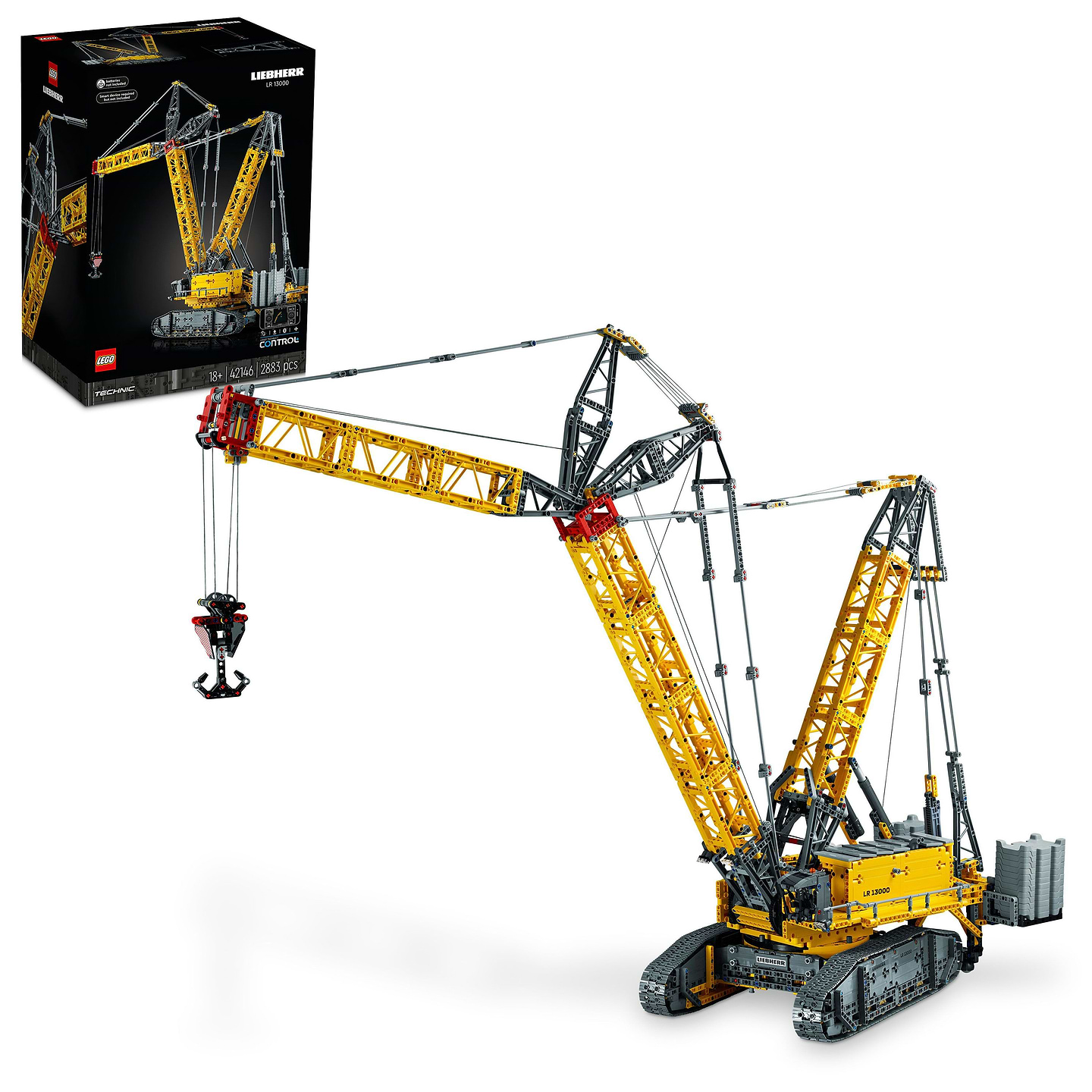 Конструктор LEGO Technic Гусеничный подъемный кран Liebherr LR 13000 (42146) - Фото 1
