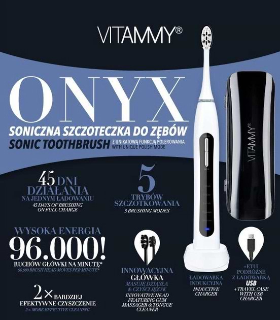 Фото - Зубная щетка электрическая Vitammy Onyx