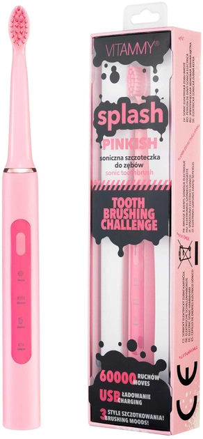 Фото - Зубна щітка електрична Vitammy Splash Pinkish