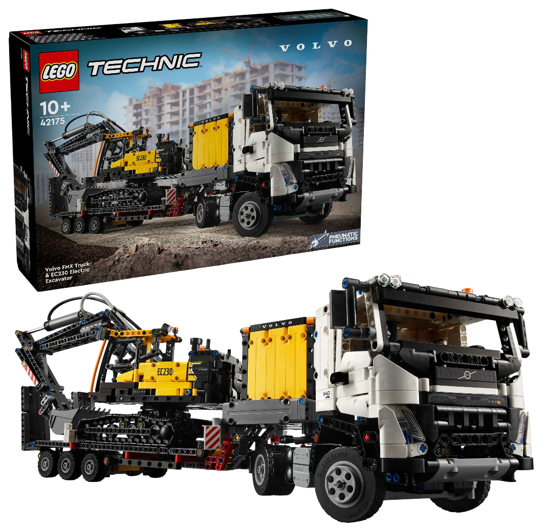 Конструктор LEGO Technic Вантажівка Volvo FMX і Електричний екскаватор EC230 (42175) - Фото 1