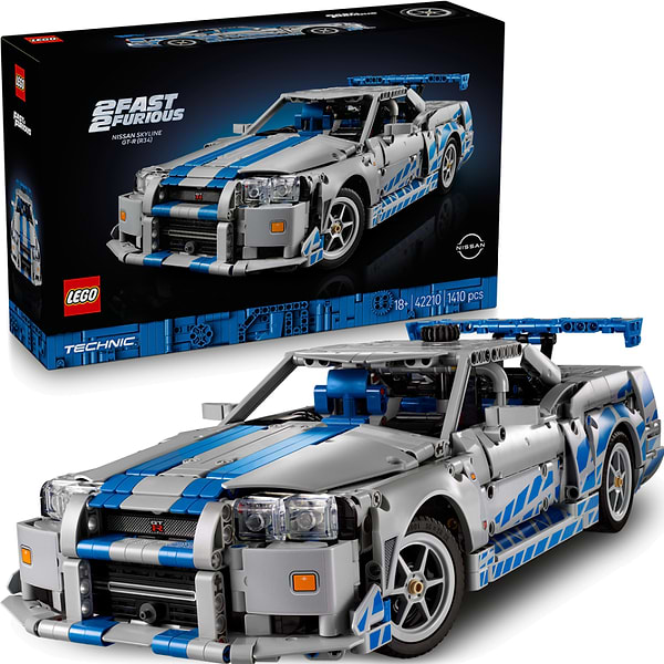 Фото - Конструктор LEGO Technic Двойной форсаж Автомобиль Nissan Skyline GT-R (R34) (42210)