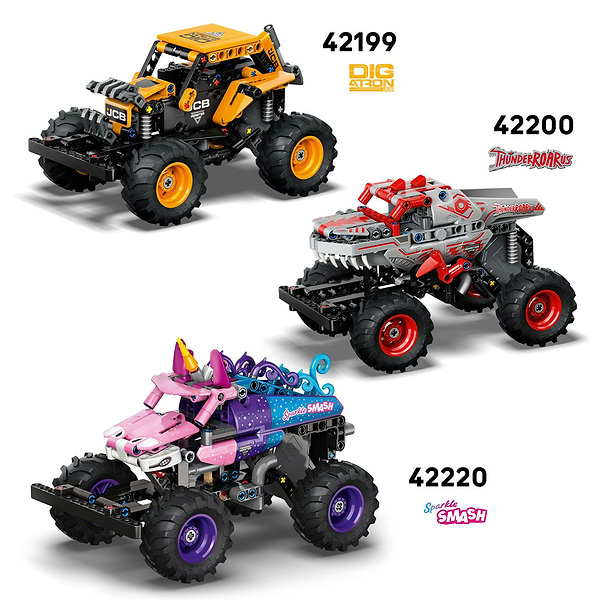 Фото - Конструктор LEGO  Technic Monster Jam™ Sparkle Smash™ із функцією «Pull-Back» (42220)
