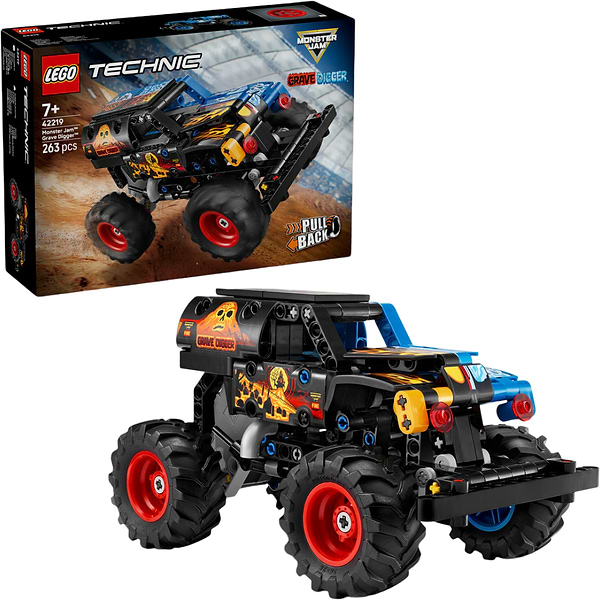 Фото - Конструктор LEGO Technic Monster Jam™ Grave Digger™ Вогонь і лід (42219) Фото - Конструктор LEGO Technic Monster Jam™ Grave Digger™ Вогонь і лід (42219)