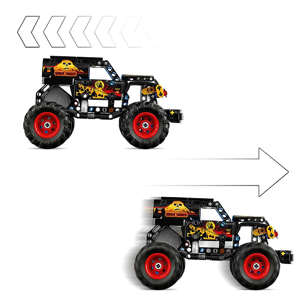 Фото - Конструктор LEGO Technic Monster Jam™ Grave Digger™ Вогонь і лід (42219)