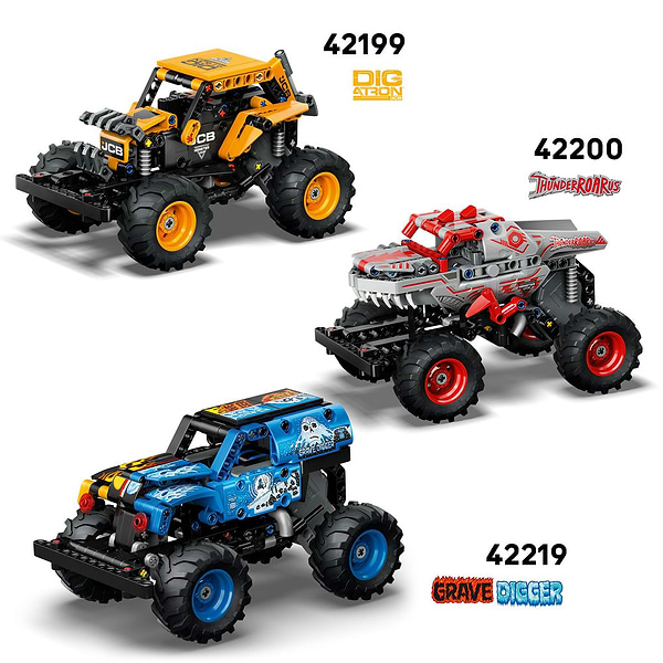 Фото - Конструктор LEGO Technic Monster Jam™ Grave Digger™ Вогонь і лід (42219)