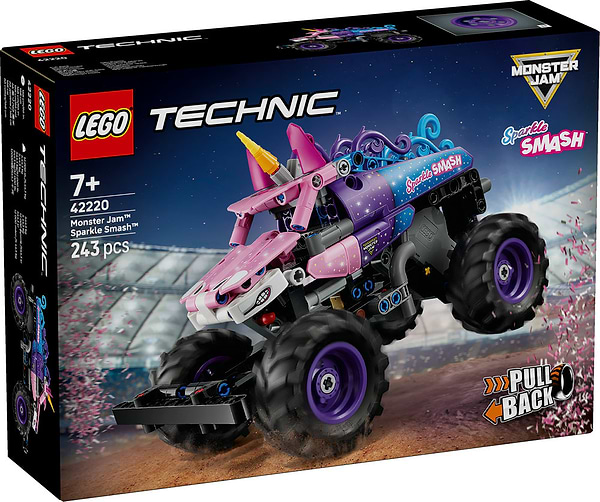 Фото - Конструктор LEGO  Technic Monster Jam™ Sparkle Smash™ із функцією «Pull-Back» (42220)