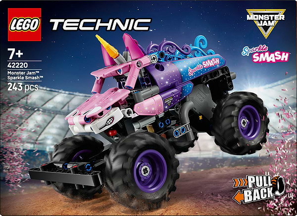 Фото - Конструктор LEGO  Technic Monster Jam™ Sparkle Smash™ із функцією «Pull-Back» (42220)