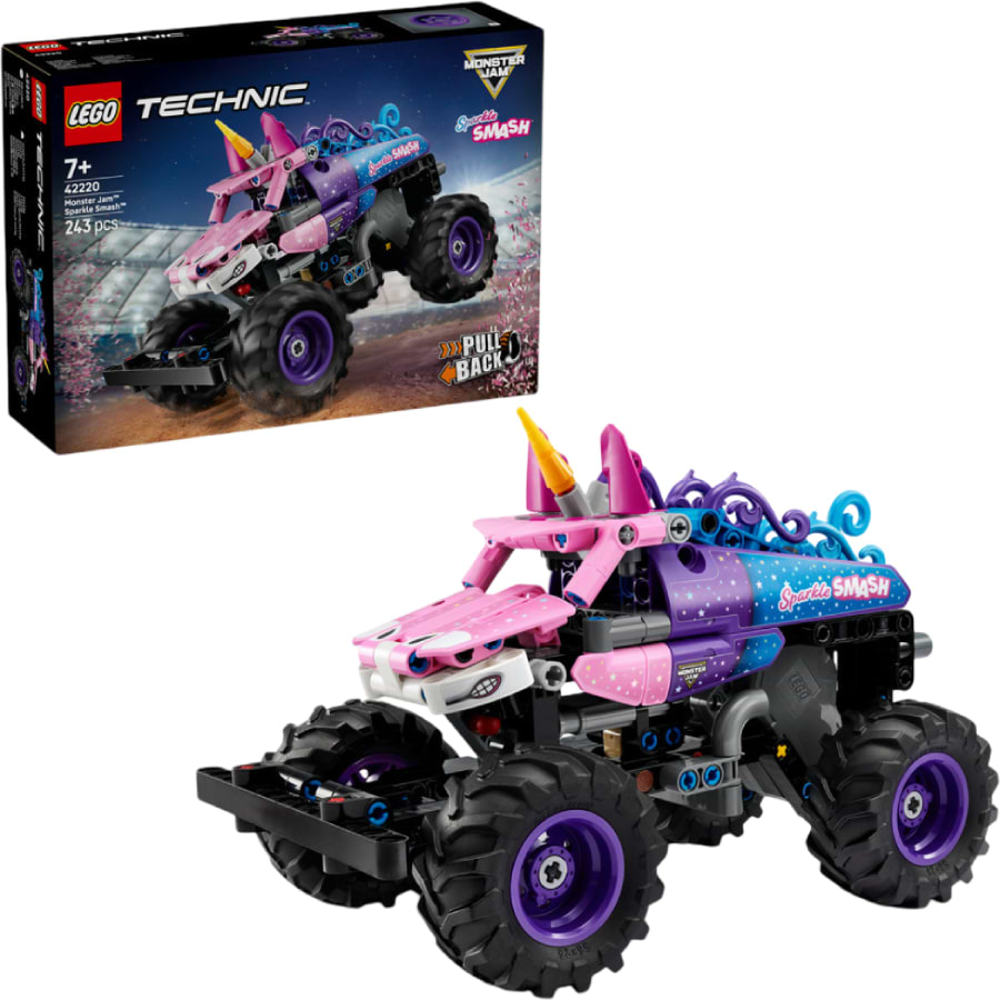 Конструктор LEGO  Technic Monster Jam™ Sparkle Smash™ із функцією «Pull-Back» (42220) - Фото 1