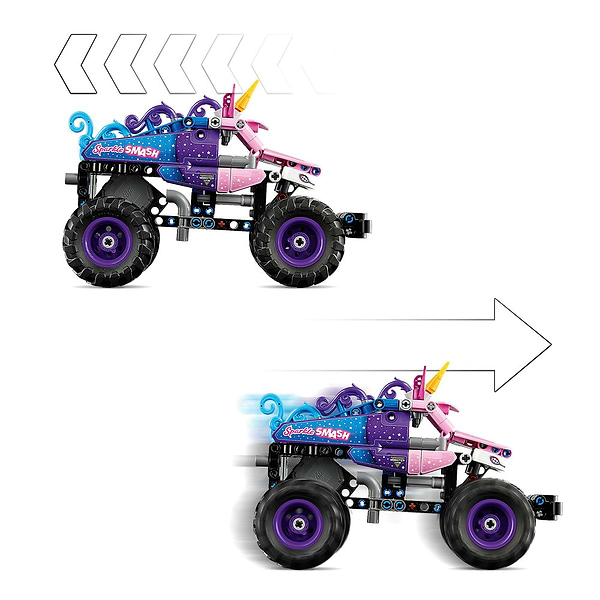 Фото - Конструктор LEGO  Technic Monster Jam™ Sparkle Smash™ із функцією «Pull-Back» (42220)