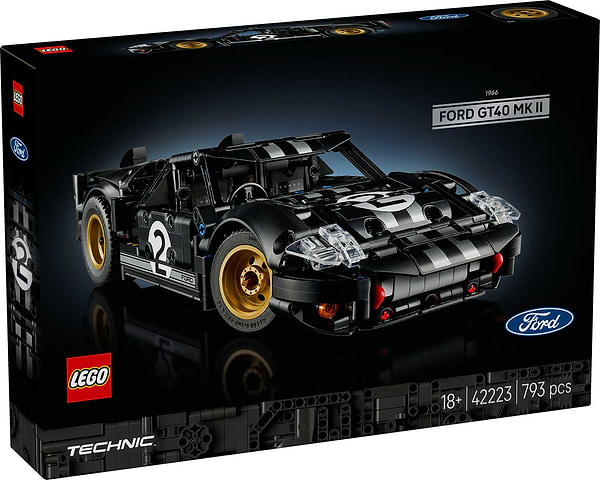 Фото - Конструктор LEGO  Technic Автомобіль для перегонів Ford GT40 MKII 1966 року (42223)