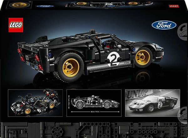 Фото - Конструктор LEGO  Technic Автомобіль для перегонів Ford GT40 MKII 1966 року (42223)