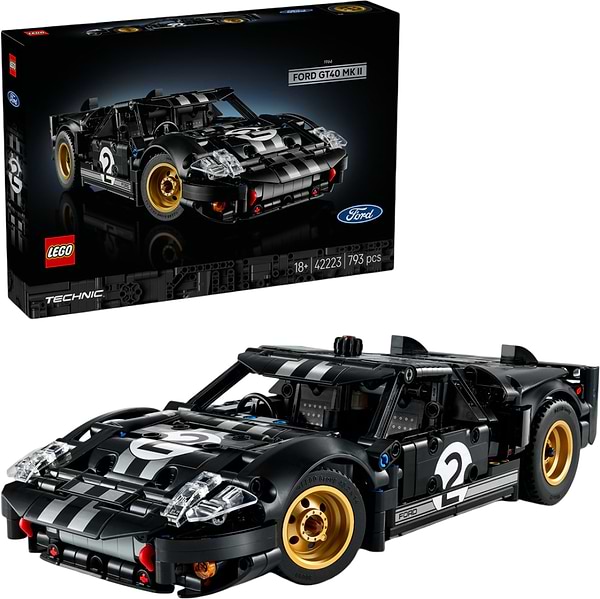 Фото - Конструктор LEGO  Technic Автомобіль для перегонів Ford GT40 MKII 1966 року (42223)