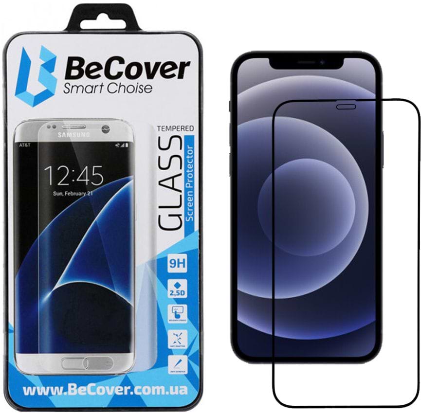 Защитное стекло для смартфона BeCover for Apple iPhone 12 Pro Max Black (705377)