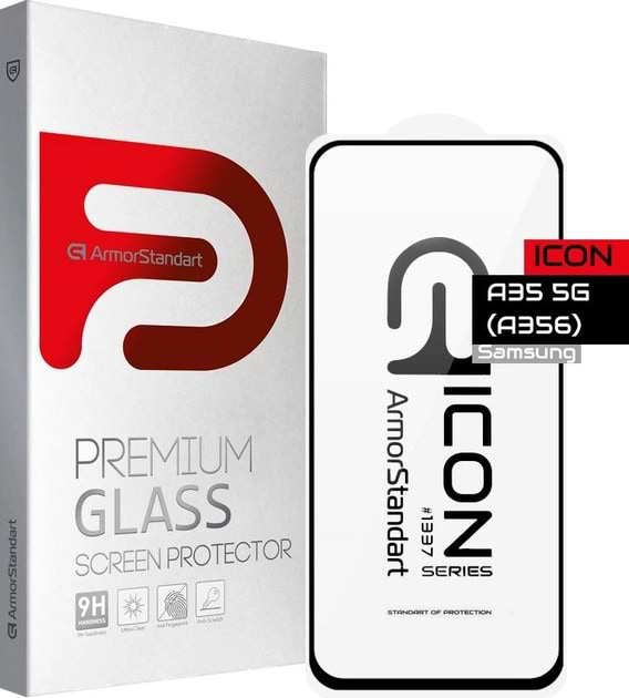 Фото - Захисне скло для смартфону Armorstandart Icon for Samsung A35 5G (A356)/ M35 5G (M536) Black (ARM74345)