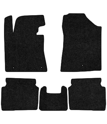 Коврики ворсовые в салон авто EVAtech Standard для Hyundai Elantra GT (MD) (Floor Gas Pedal) 2010-2015 5 поколение Htb USA черный кант HY42304CV5LA3VEB