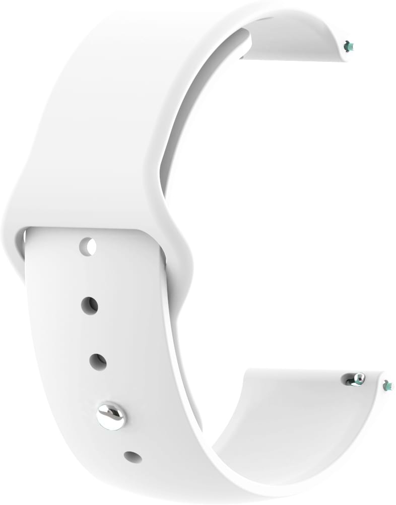 Ремінець для смарт-годинника BeCover for Xiaomi Amazfit Bip/Bip Lite/Bip S Lite/GTR 42mm/GTS/TicWatch S2/TicWatch E White (706197)
