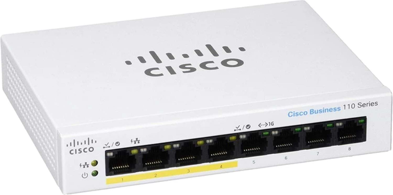 Коммутатор локальної мережі (Switch) Cisco CBS110-8PP-D-EU