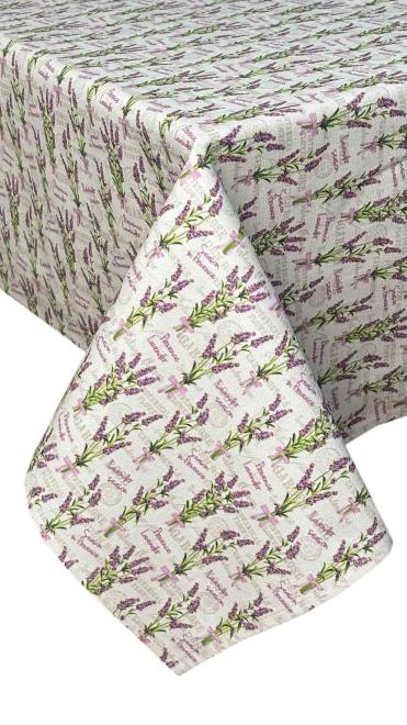 Фото - Скатерть прямоугольная Прованс Соцветия лаванды 120х180 см (042353)