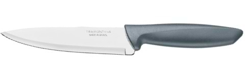 Фото - Нож повара Tramontina Plenus Grey Chef 152 мм (23426/166)