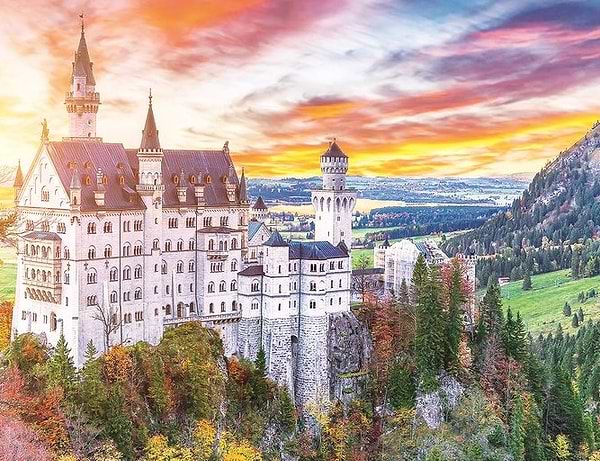 Фото - Пазлы (8+) Trefl "Вид на замок Нойшванштайн" (500 элм.) (37427)