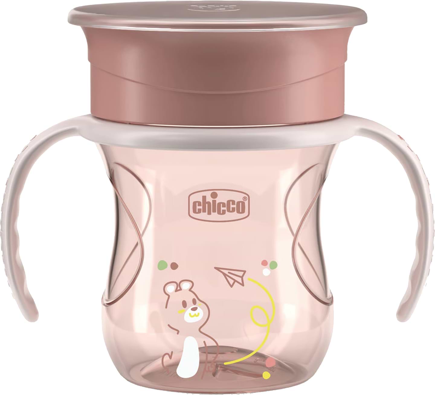 Чашка-непроливайка детская Chicco Perfect Cup 200 мл от 12 м розовая (06951.15)
