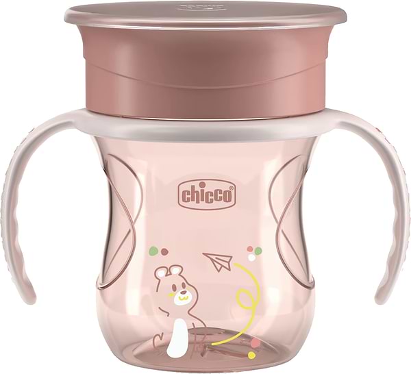 Фото - Чашка-непроливайка детская Chicco Perfect Cup 200 мл от 12 м розовая (06951.15)