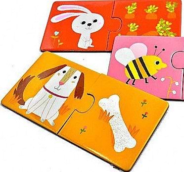 Фото - Пазли (3-4 роки) Djeco Хто Що Їсть? (DJ08166)