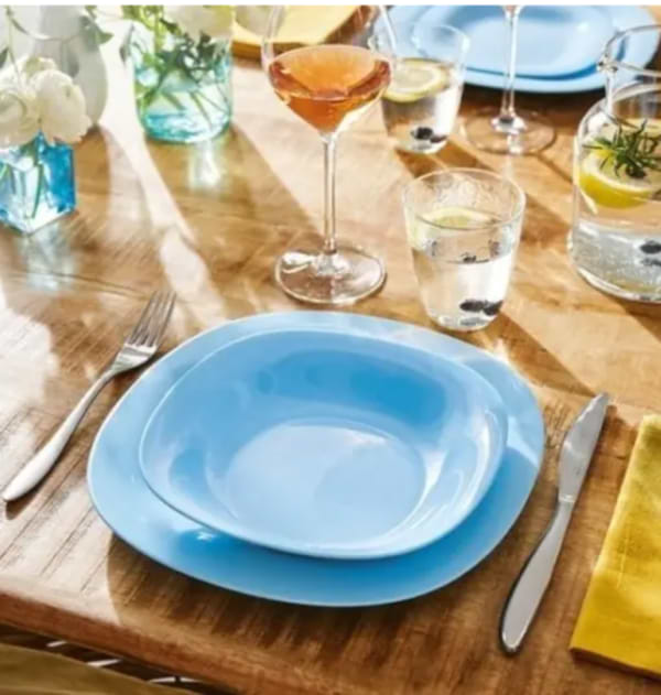 Фото - Тарілка обідня Luminarc Carine Light Turquoise 27 см (P4127)