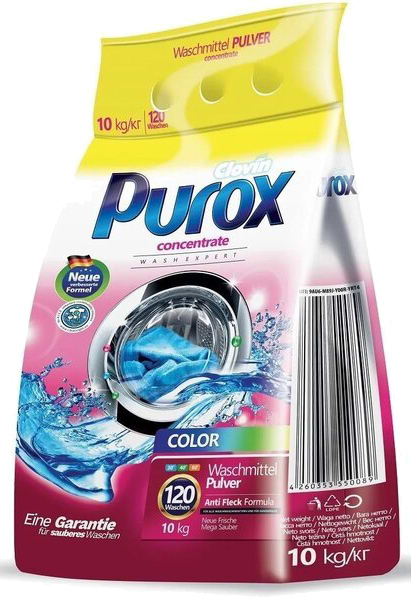 Купить Стиральный порошок Purox Сolor 10 кг (4260353550089) - Фото 1 Стиральный порошок Purox Сolor 10 кг (4260353550089) - Фото 1