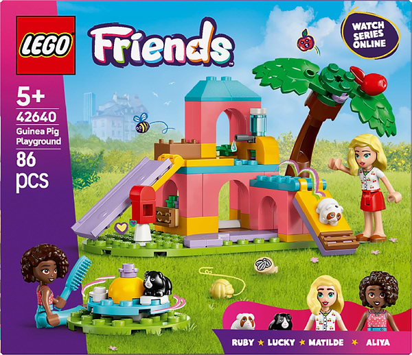 Фото - Конструктор LEGO Friends Ігровий майданчик для морських свинок (42640)