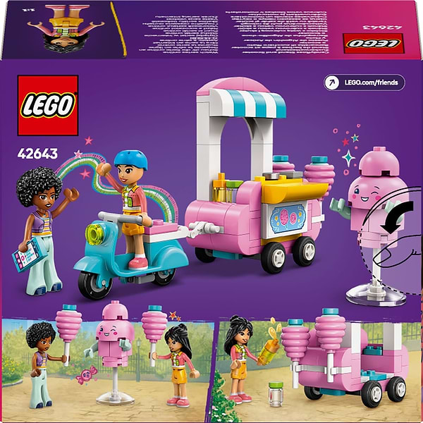 Фото - Конструктор LEGO Friends Ятка із солодкою ватою та скутер (42643)