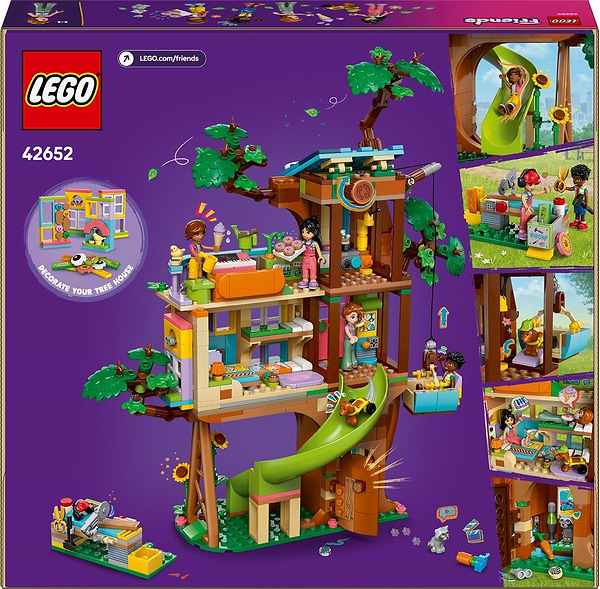 Фото - Конструктор LEGO Friends Тусовка у будиночку дружби на дереві (42652)