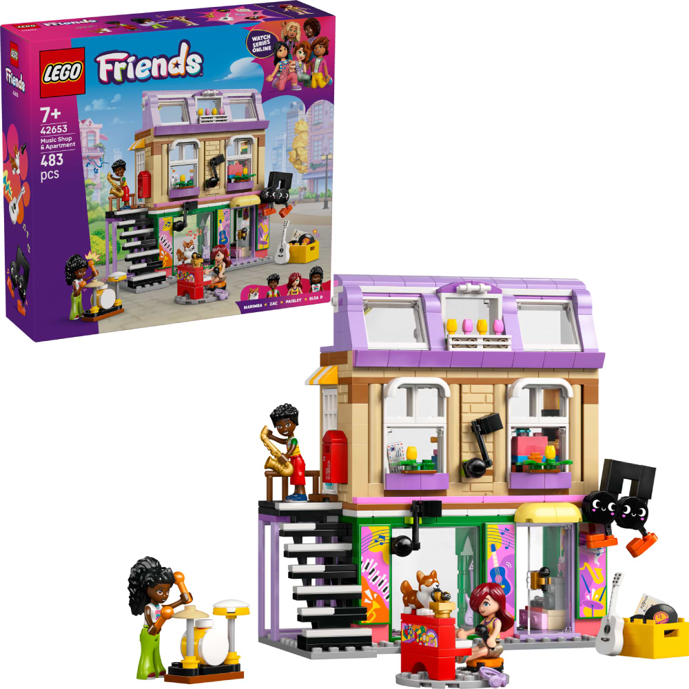 Конструктор LEGO Friends Музична крамниця і квартира (42653) - Фото 1