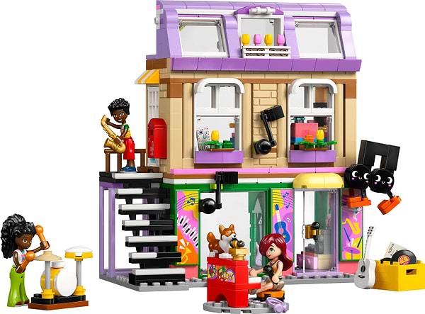 Фото - Конструктор LEGO Friends Музична крамниця і квартира (42653)