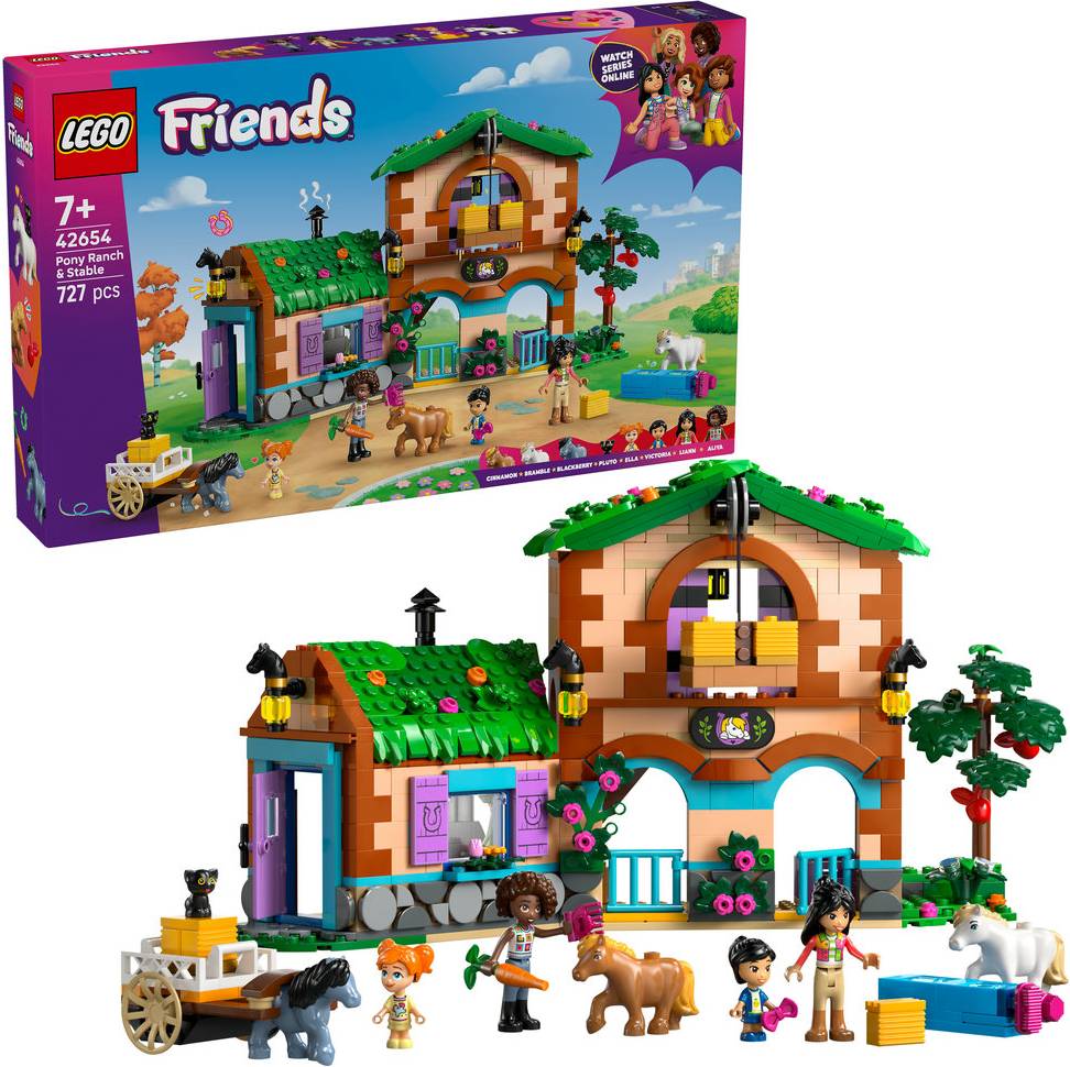 Фото - Конструктор LEGO Friends Ранчо і стайня поні (42654)